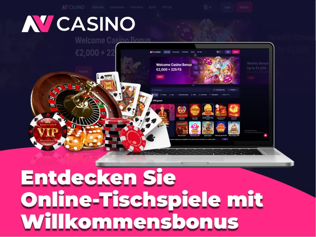 Entdecken Sie Online-Tischspiele mit Willkommensbonus