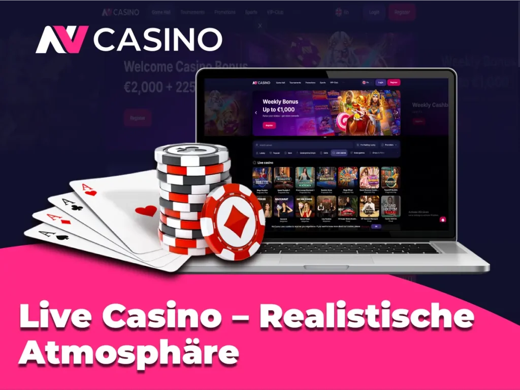 Live Casino – Realistische Atmosphäre