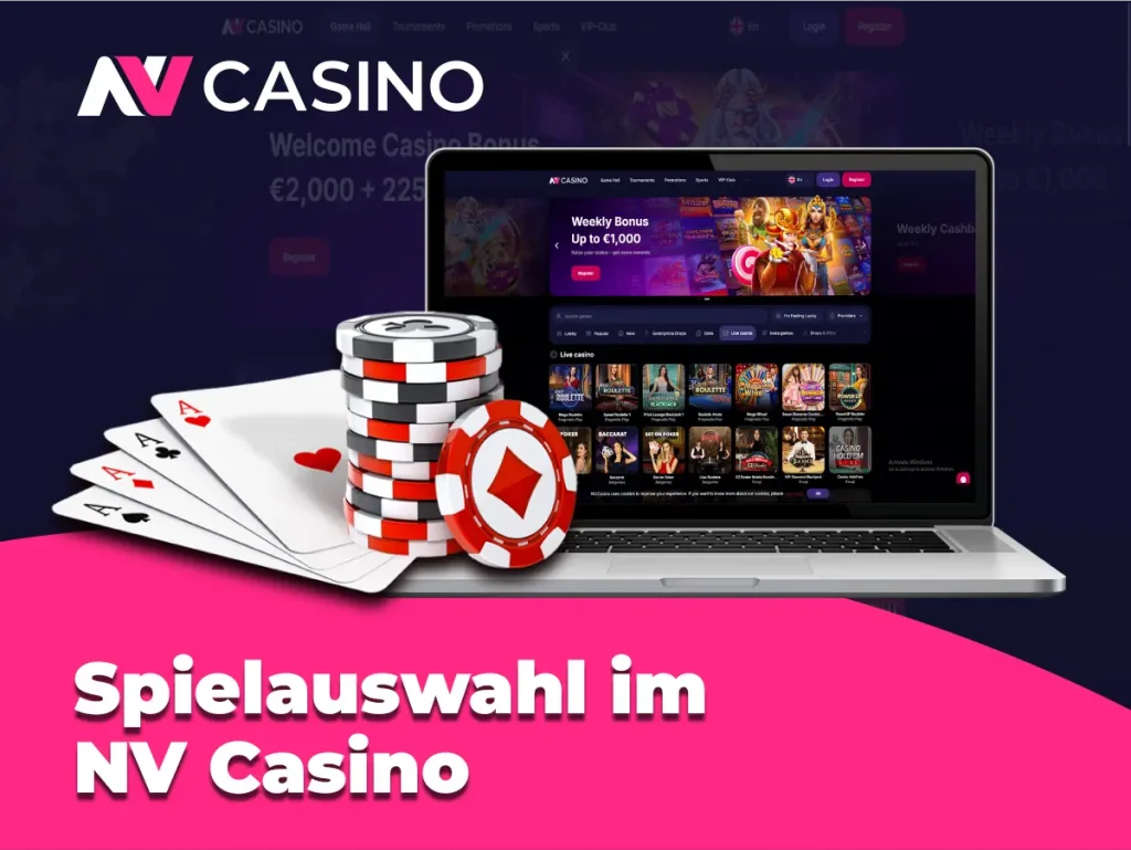 Spielauswahl im NV Casino